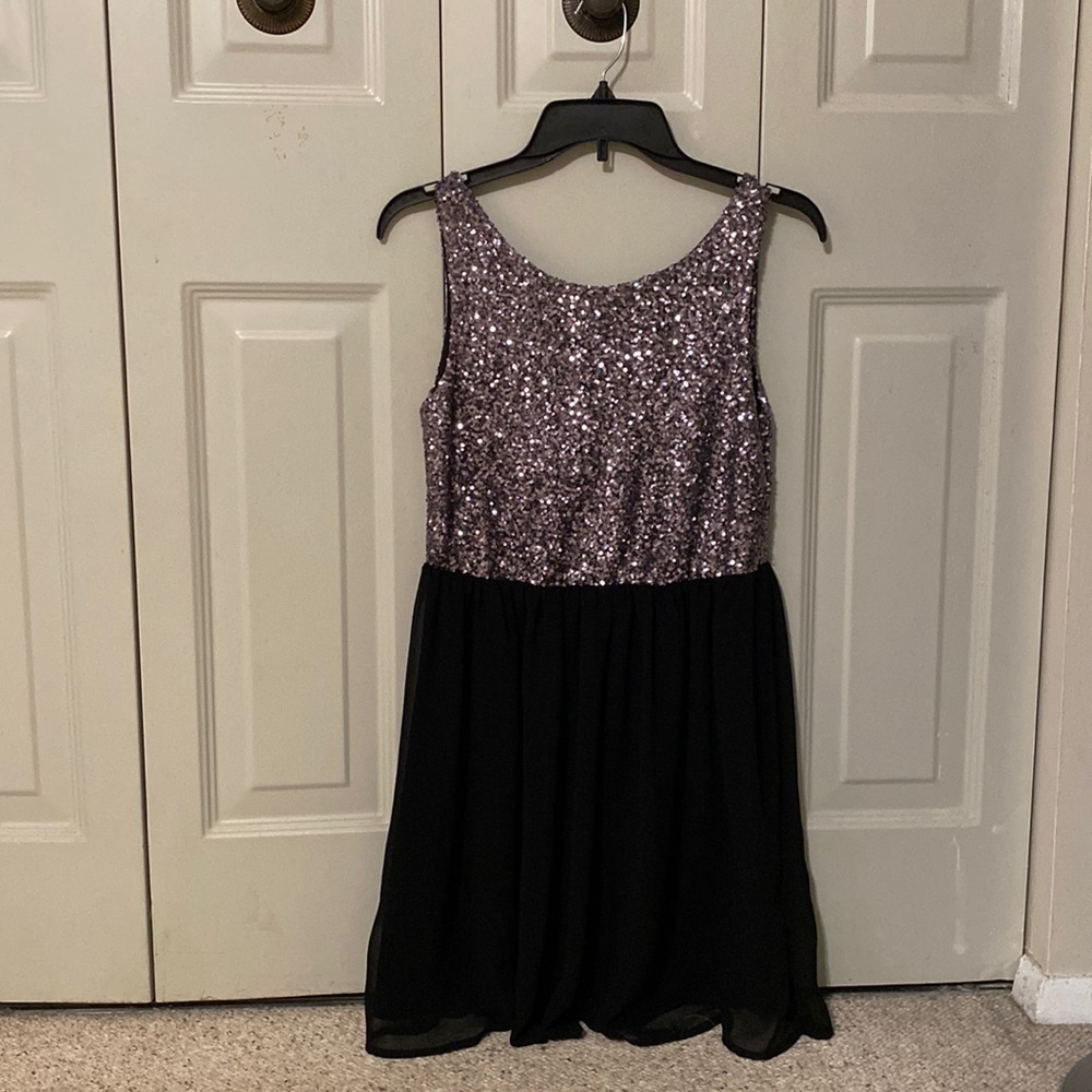 Sequin & Black Cocktail Dress
